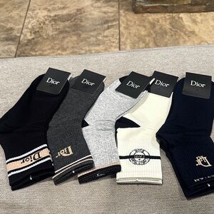 Casual Socks - Black, Gray, Cream, navy